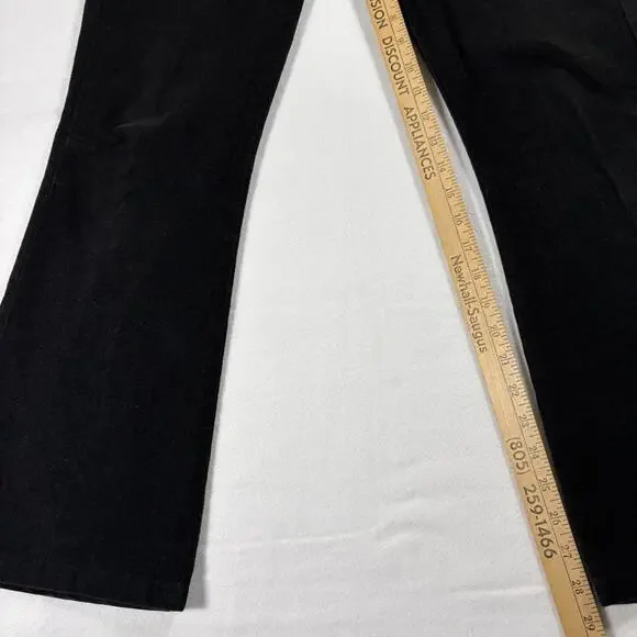 Levi’s 515 Boot Cut Pants Womens 28x29 Black Corduroy Y2K Retro Flare Stitch - Picture 3 of 8
